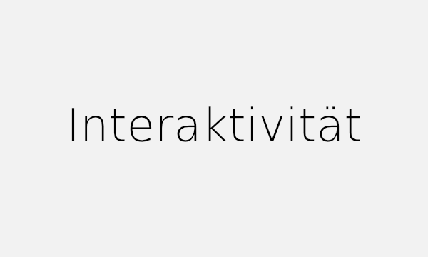 Interaktivität