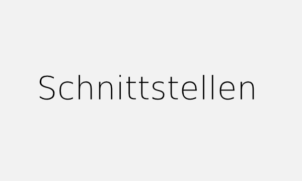 Schnittstellen